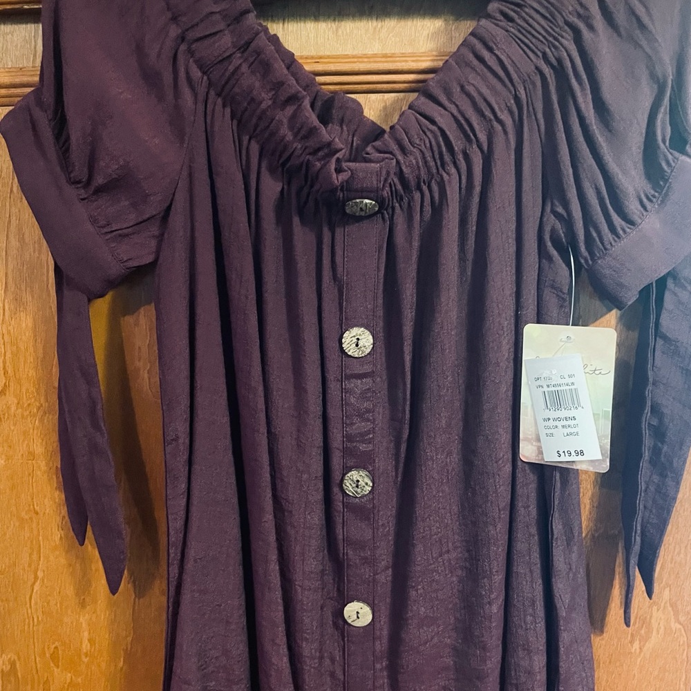 Casual to dressy blouses one brand new, one worn only once